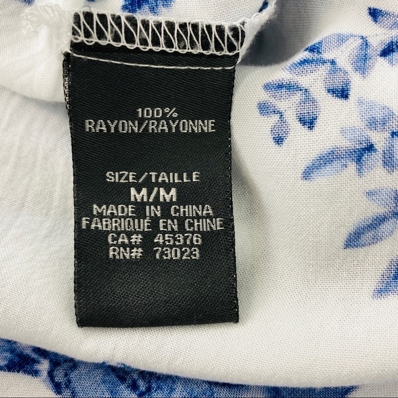 Suzy Shier Floral Ruffle Summer Top Cap Sleeves - Picture 6 of 7